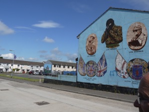 Murals in the Shankill; this one was removed before my 2016 visit.